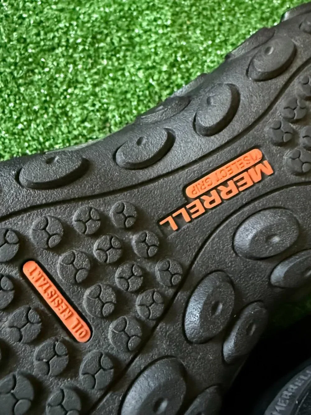 Merrell Jungle Moc Leather Comp Toe Work Shoes Men's Size 7M Black Slip On
